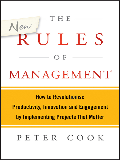 Title details for The New Rules of Management by Peter Cook - Available